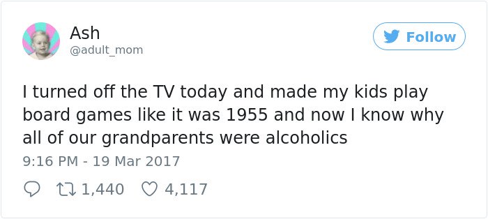 Tweets de crianza de abuelos de alcohólicos hilarantes