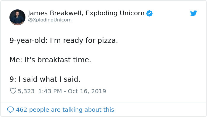 divertidos tweets de padres para el desayuno