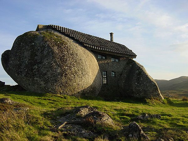 cabaña de piedra