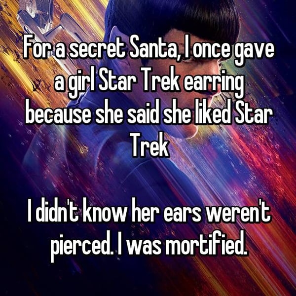 Pendientes Star Trek de Santa's Secret Gifts