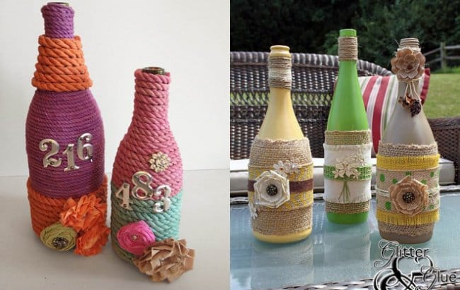 Ideas de proyectos de botellas de jarrones