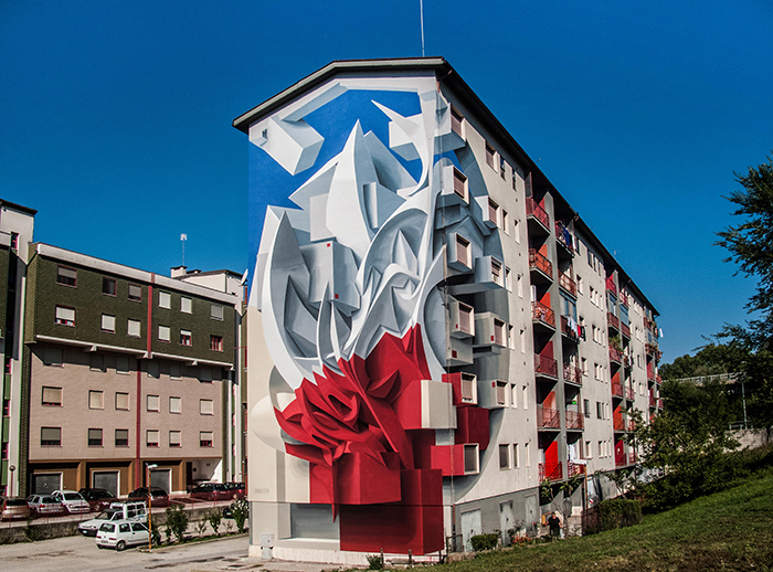 peeta molise italia edificio graffiti