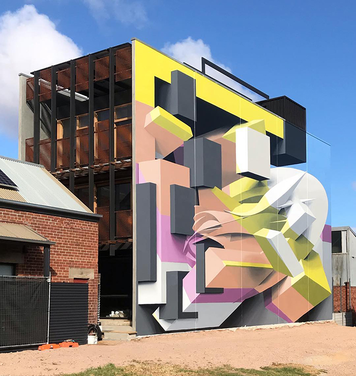 Peeta Adelaide Puerto de Australia del Sur edificio graffiti