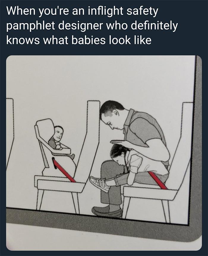 folleto de seguridad a bordo de la cara del bebé