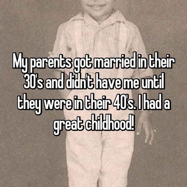 Al crecer con padres mayores tuve una infancia maravillosa
