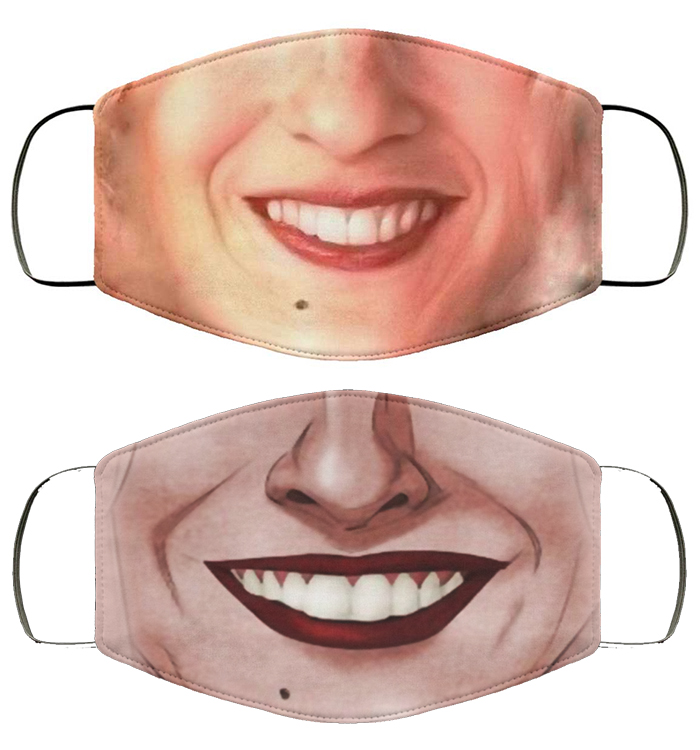 diseño de máscara sonriente sarah jessica parker