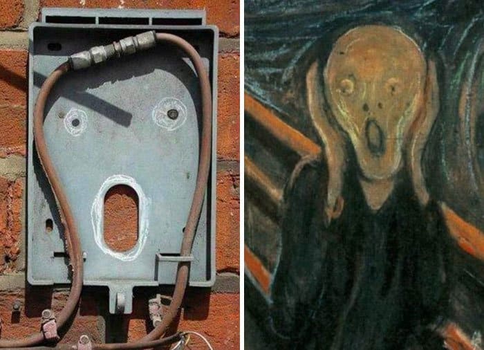 Iconos de la cultura Pop In Scream cable eléctrico oculto