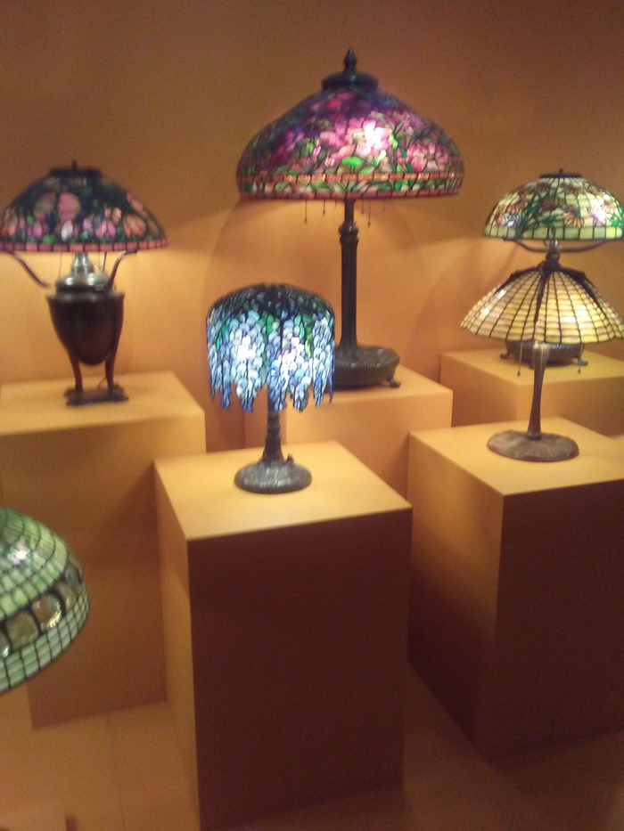 colección de lámparas tiffany