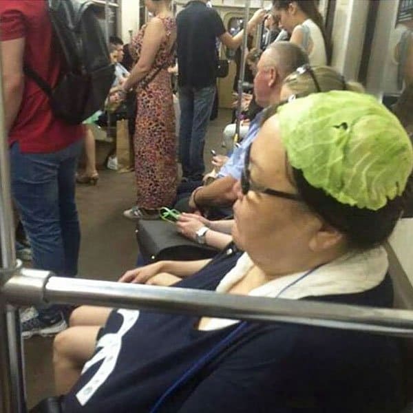 Las personas más extrañas que ha visto el sombrero de lechuga Subway