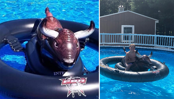 flotador de piscina inflat-a-bull