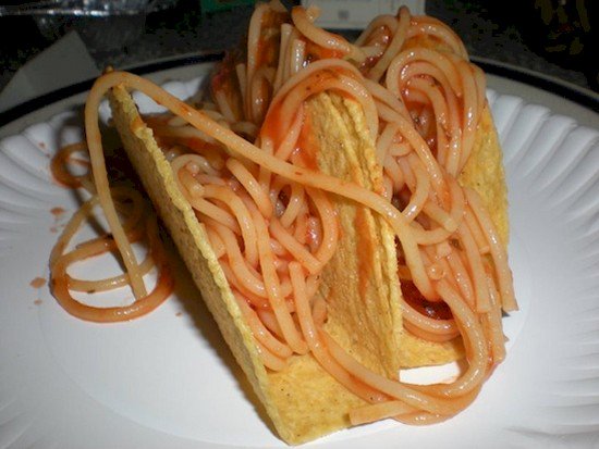 Tacos de Espagueti