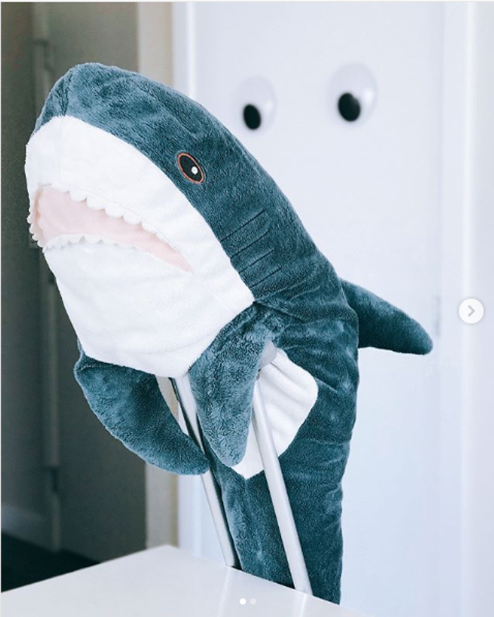 whatevershark plush tiburón de juguete ikea
