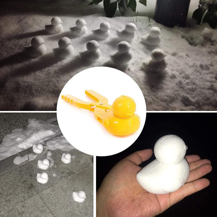 fabricante de bolas de nieve en forma de pato