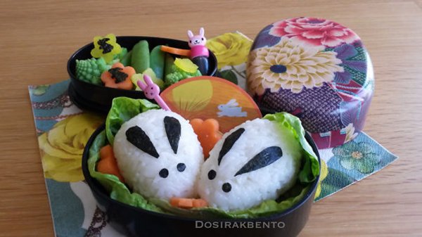 Bento de conejo de comida japonesa