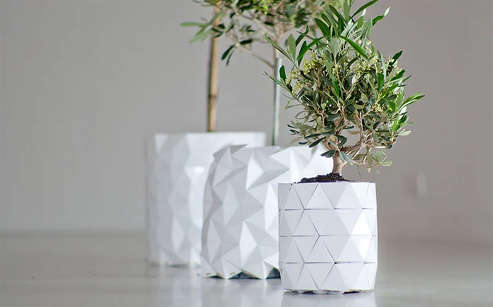 concepto ayaskan forma cambiante concepto de sembradora de origami