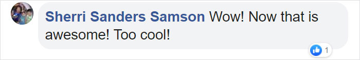 Sherri Sanders Samson Comentario de Facebook