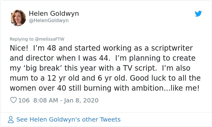helen goldwyn triunfa tarde en la vida